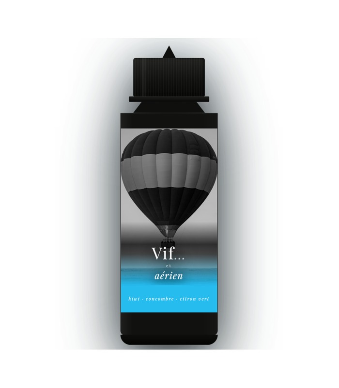 E-liquide Maison VIF — Vif et aérien, saveur kiwi concombre citron vert 50ml prêt-à-booster