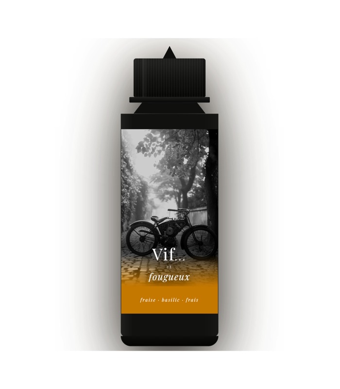 E-liquide Maison VIF — Vif et fougueux, saveur fraise basilic frais 50ml prêt-à-booster