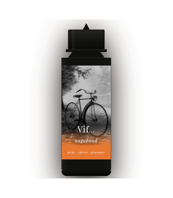 E-liquide Maison VIF — Vif et vagabond, saveur pêche abricot gingembre 50ml prêt-à-booster