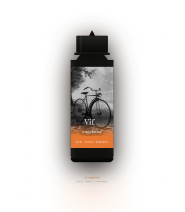 E-liquide Maison VIF — Vif et vagabond, saveur pêche abricot gingembre 50ml prêt-à-booster